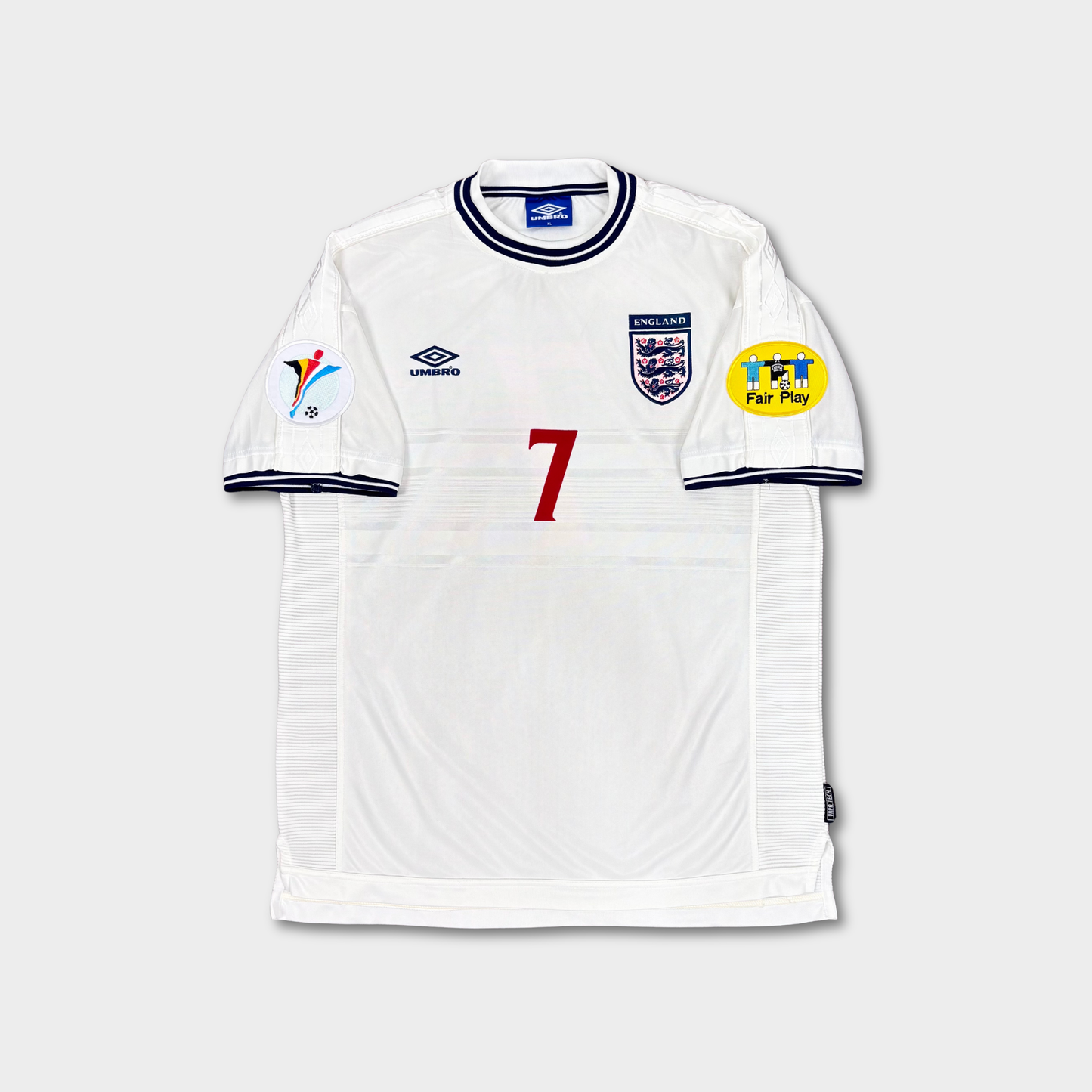 2000/01 England Home Shirt - Beckham - XL