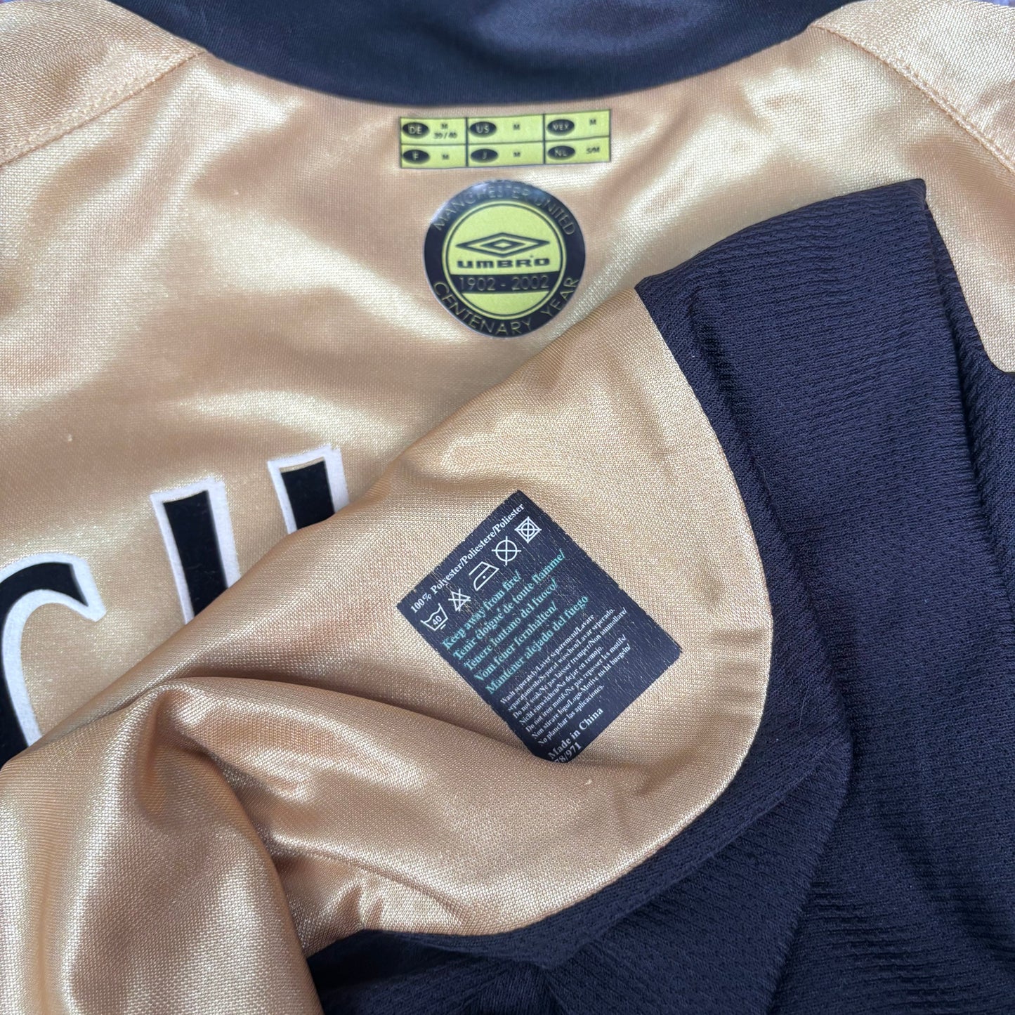 2001/02 Manchester Unitrd Centenary Shirt - Scholes - M