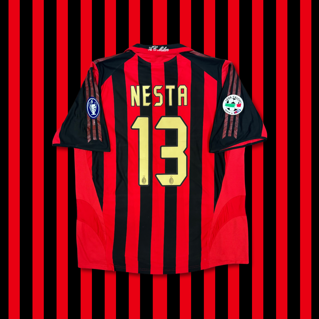 2005/06 AC Milan Home Shirt - Nesta - XL
