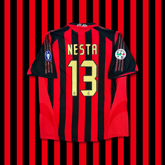 2005/06 AC Milan Home Shirt - Nesta - XL