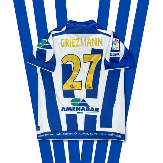 2009/10 Real Sociedad Home Centenary Shirt - Griezmann - L