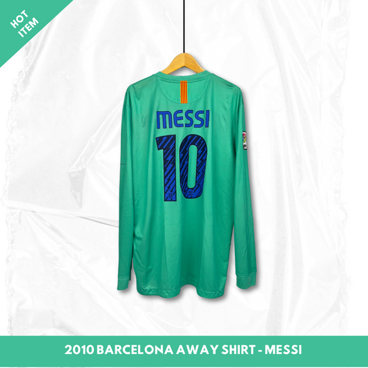 2010/11 Barcelona Away Shirt Longsleeve - Messi