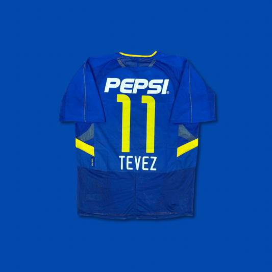 2003/04 Boca Juniors Home Shirt - Tevez - M