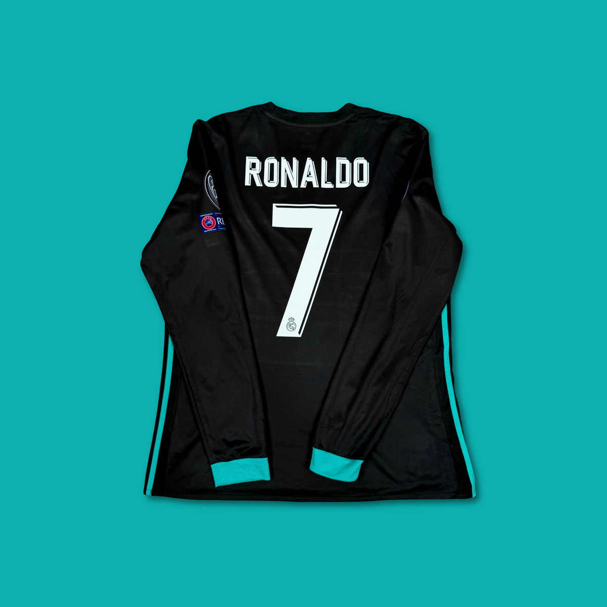 2017/18 Real Madrid Away Longsleeve Shirt - Cristiano Ronaldo - L