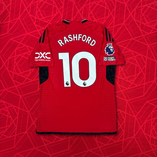 2022/23 Manchester United Home Player Issue Shirt - Rashford - L