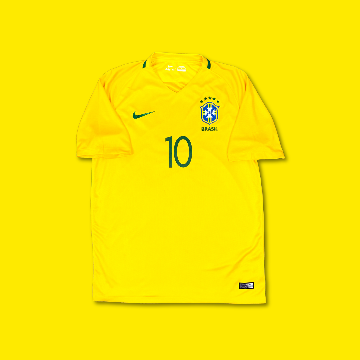 2017/18 Brazil Home Shirt - Neymar JR - L