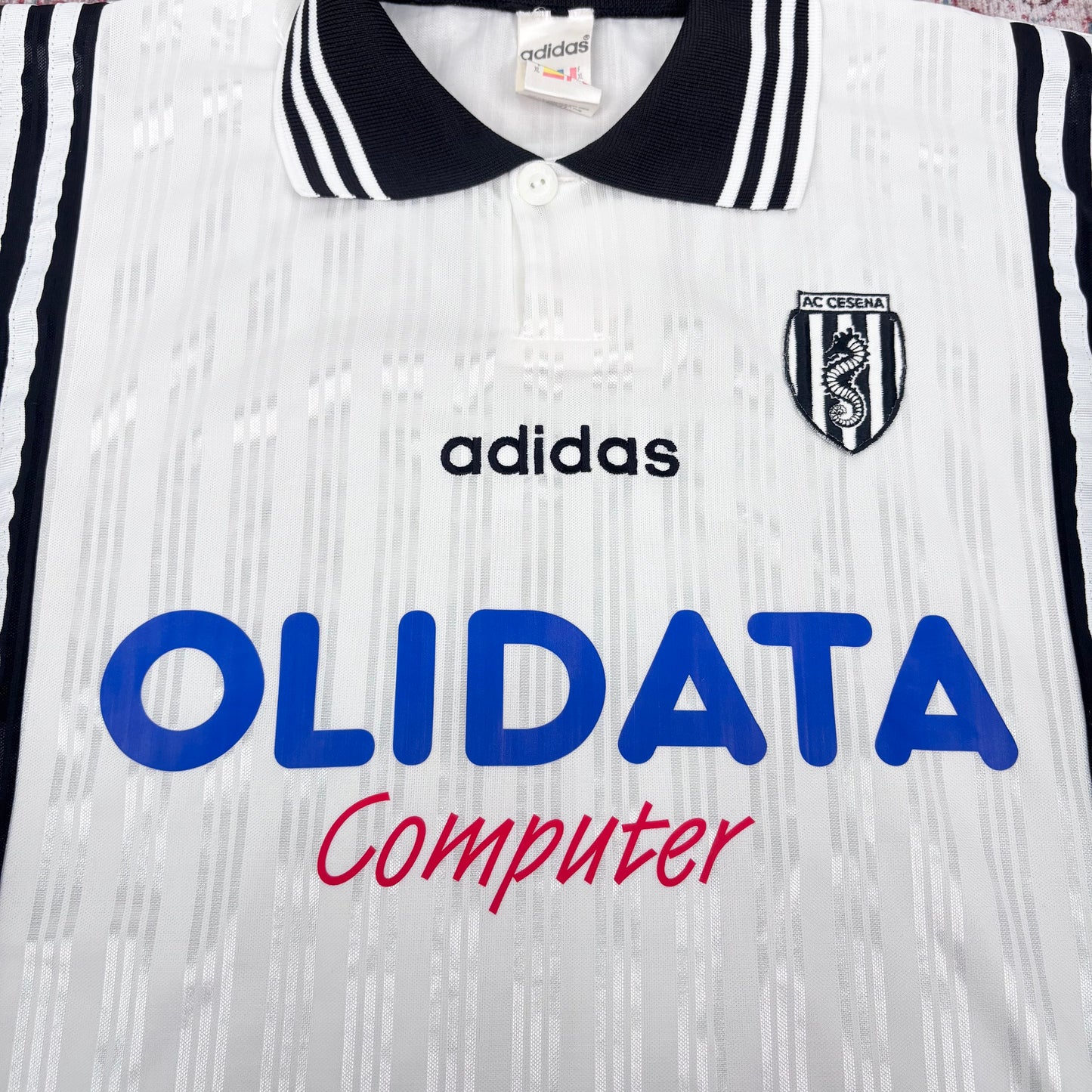 1996/97 AC Cesena Home Shirt - Hubner - XL