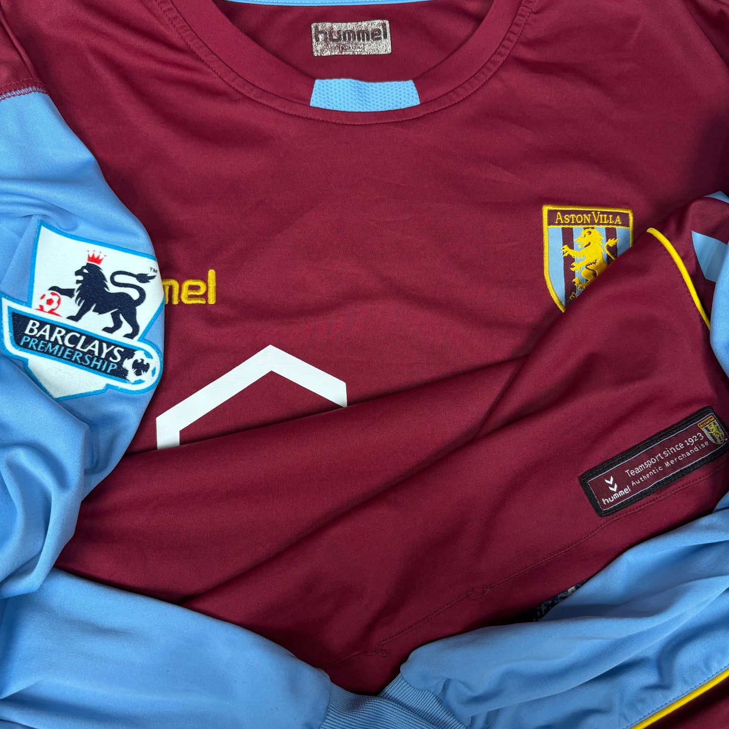 2005/06 Aston Villa Home Longsleeve Shirt - Milner - L