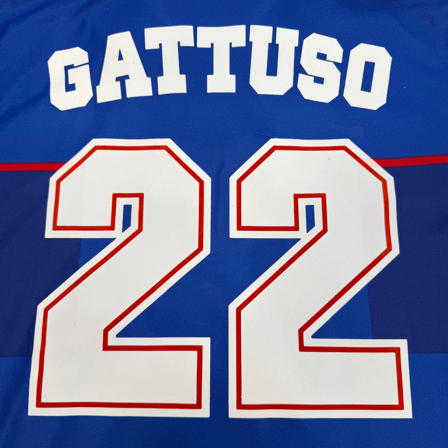 1997/98 Rangers Home Shirt - Gattuso - L