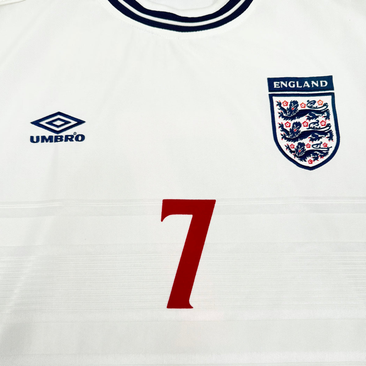 1999/00 England Home Shirt - Beckham - XL