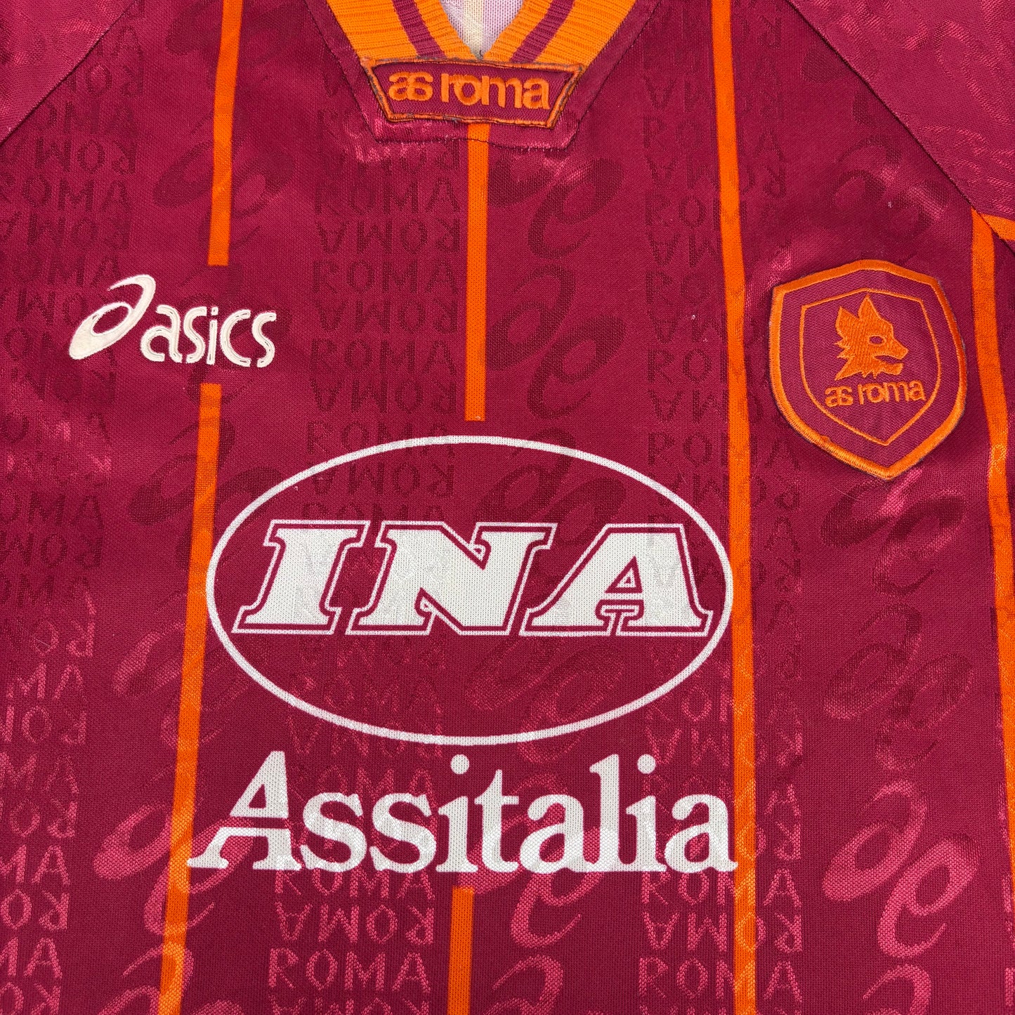 1996/97 AS Roma Home Shirt - Totti - XL