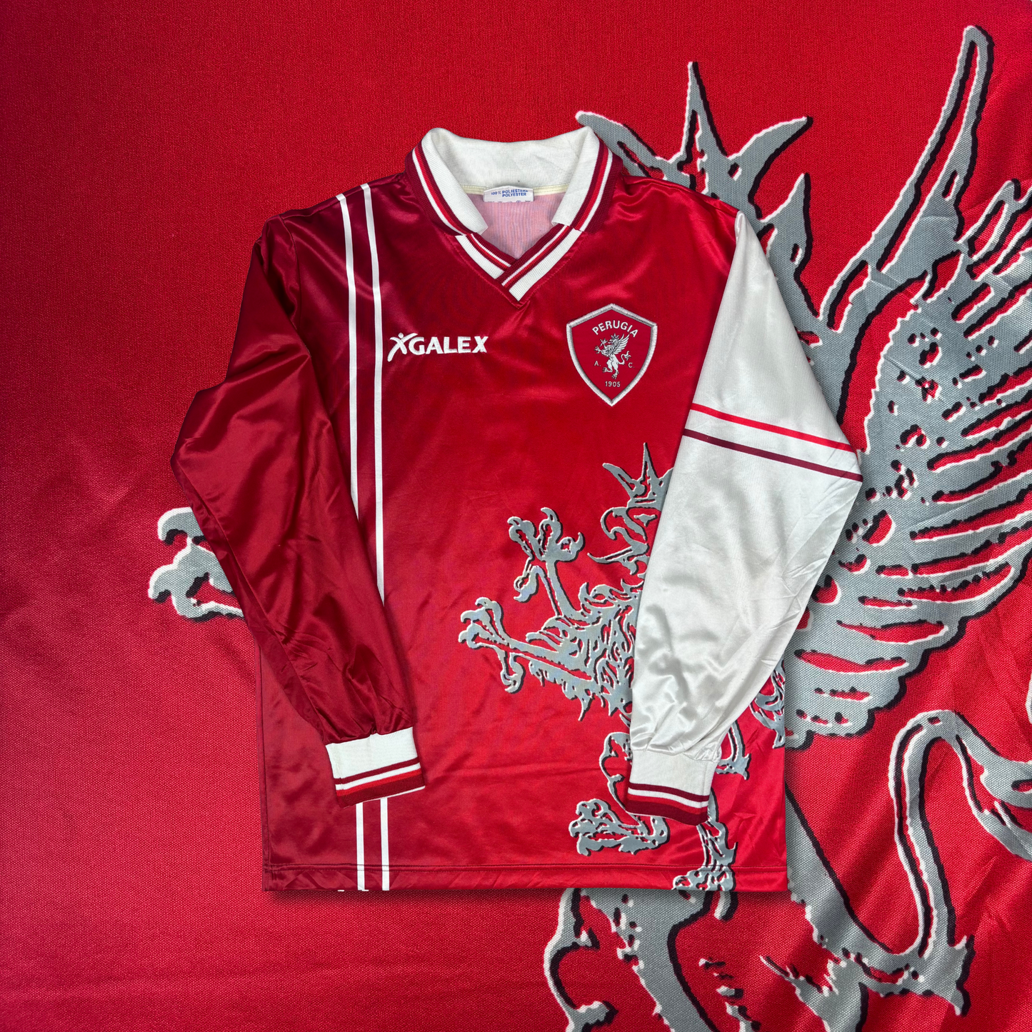 1998/99 Perugia Home Longsleeve - Nakata - L