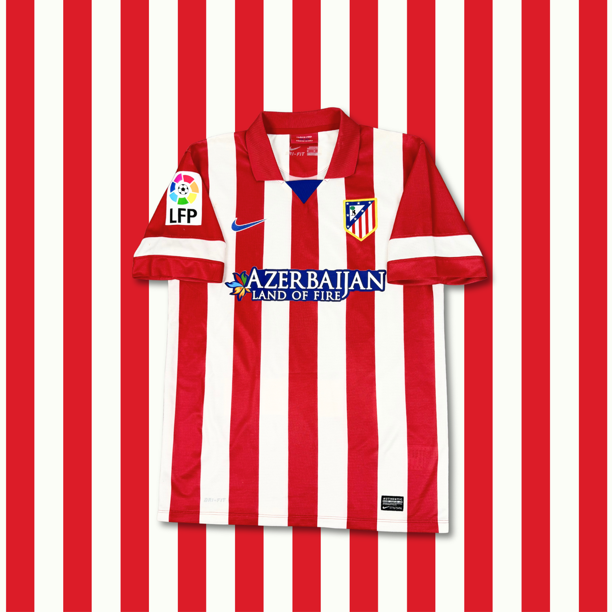 2013/14 Atletico Madrid Home Shirt - David Villa - M