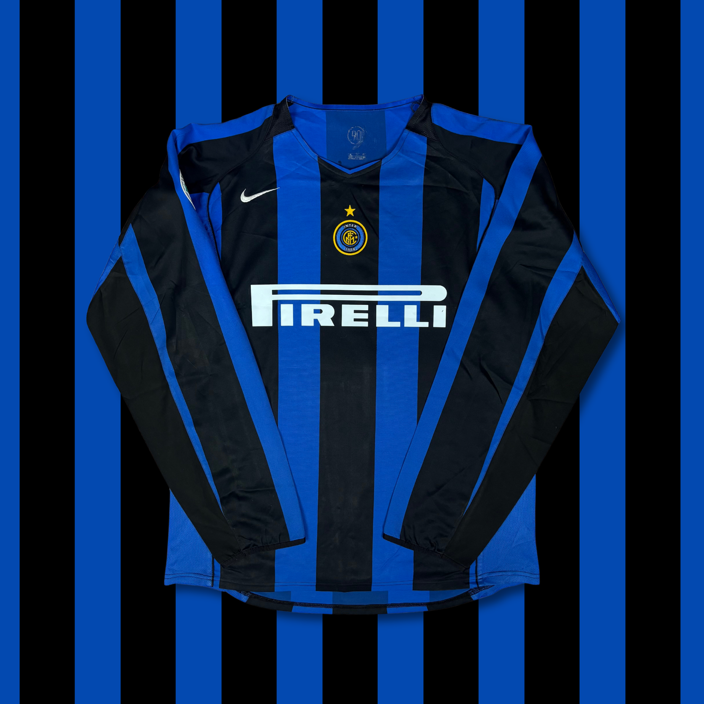 2004/05 Inter Milan Home Longsleeve Shirt - Mihajlovic - XL
