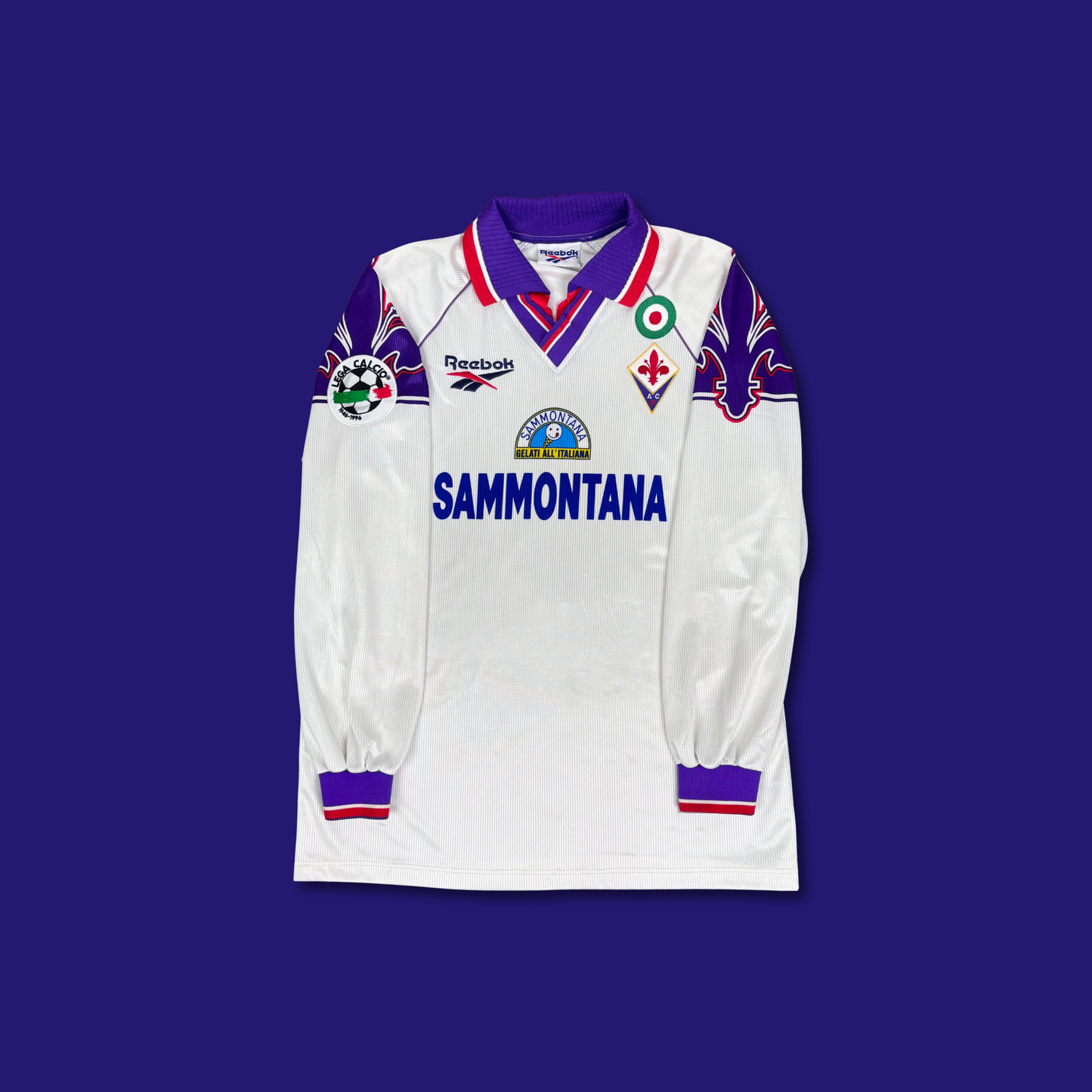 1995/96 Fiorentina Away Longsleeve Shirt - Batistuta - L