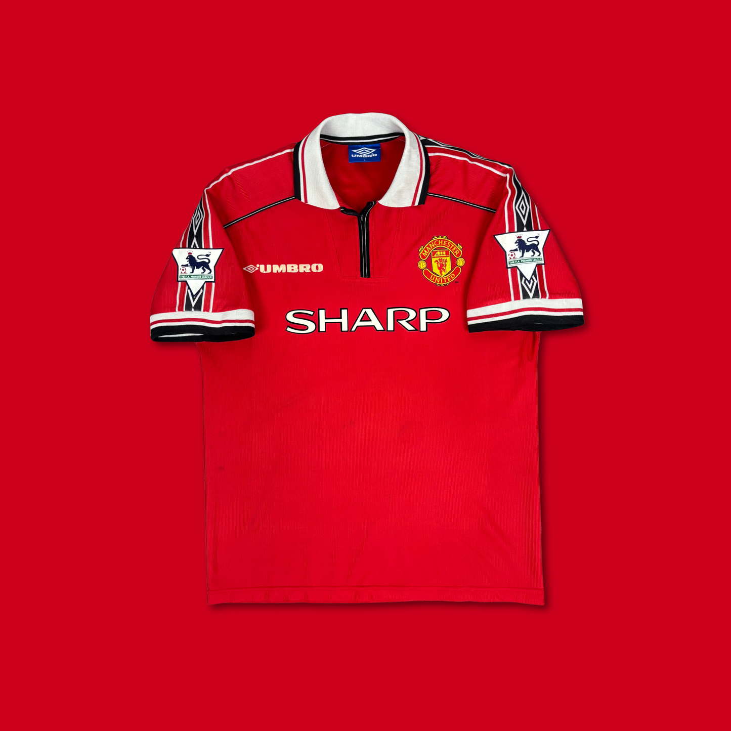 1998/99 Manchester United Home Shirt - Roy Keane - L