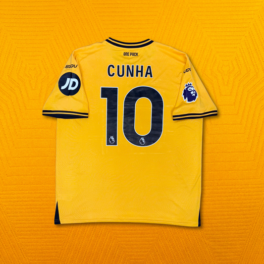 2024/25 Wolverhampton Wanderers Home Shirt - XL - Cunha - New with Tag