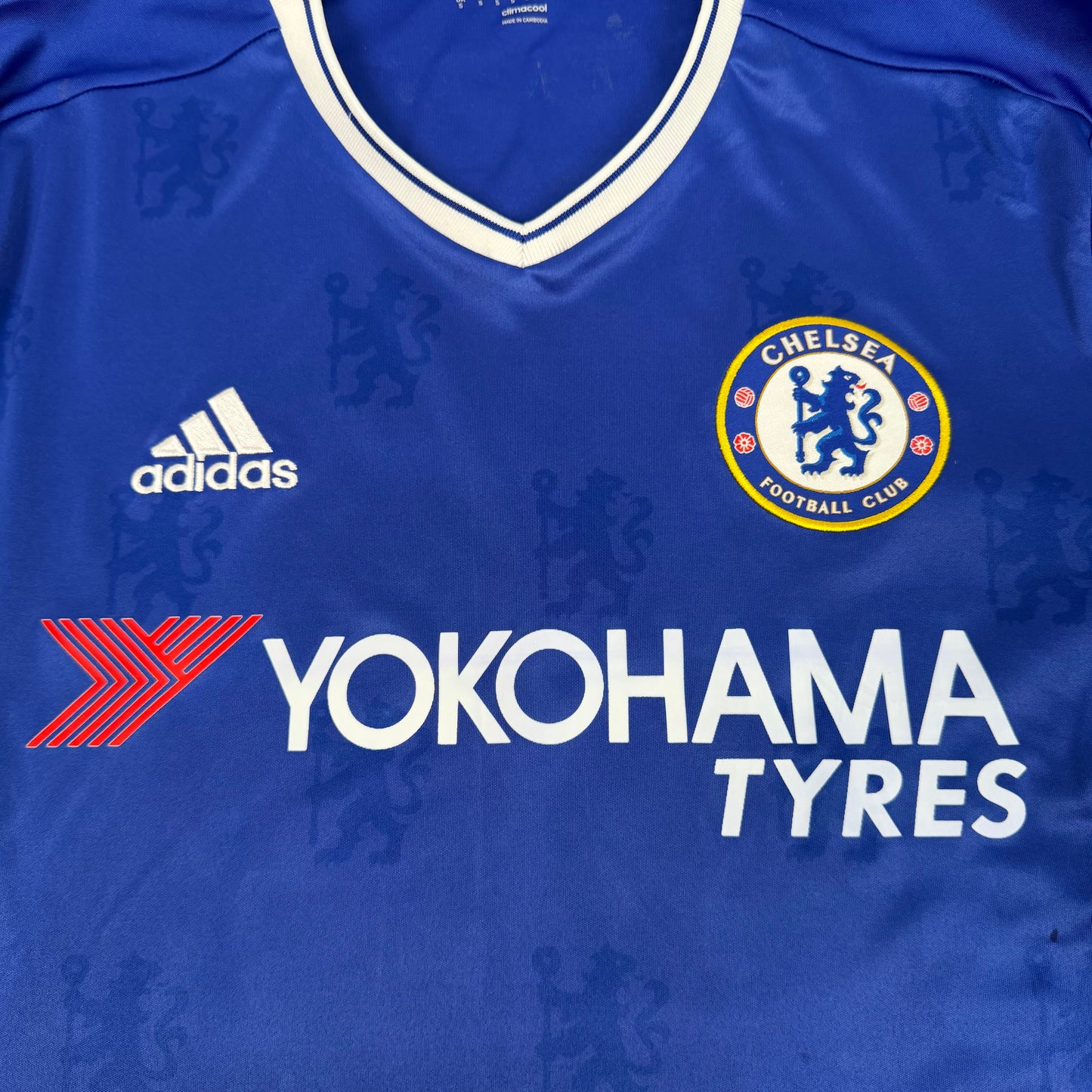 2016/17 Chelsea Home Longsleeve Shirt - Hazard - S