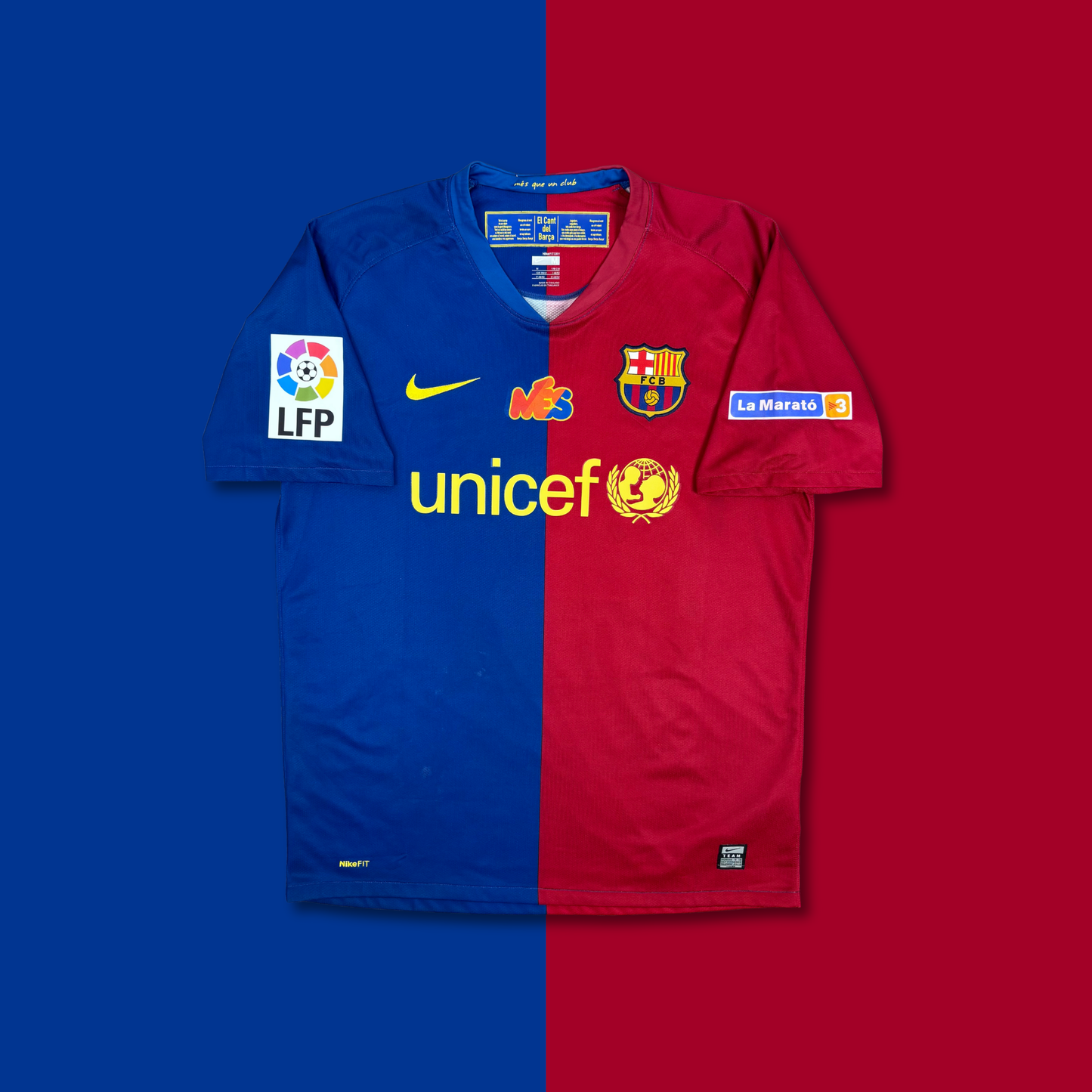 2008/09 Barcelona Home Shirt - Henry - M