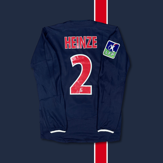 2003/04 Paris Saint Germain Home Longsleeve Shirt - Heinze - Player Issue - M