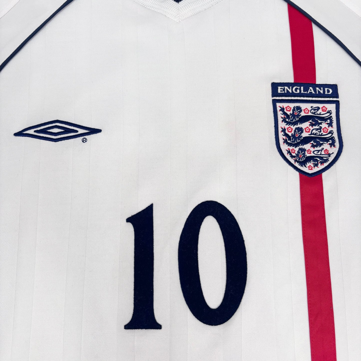 2001/02 England Home LongsleeveShirt - Owen - M