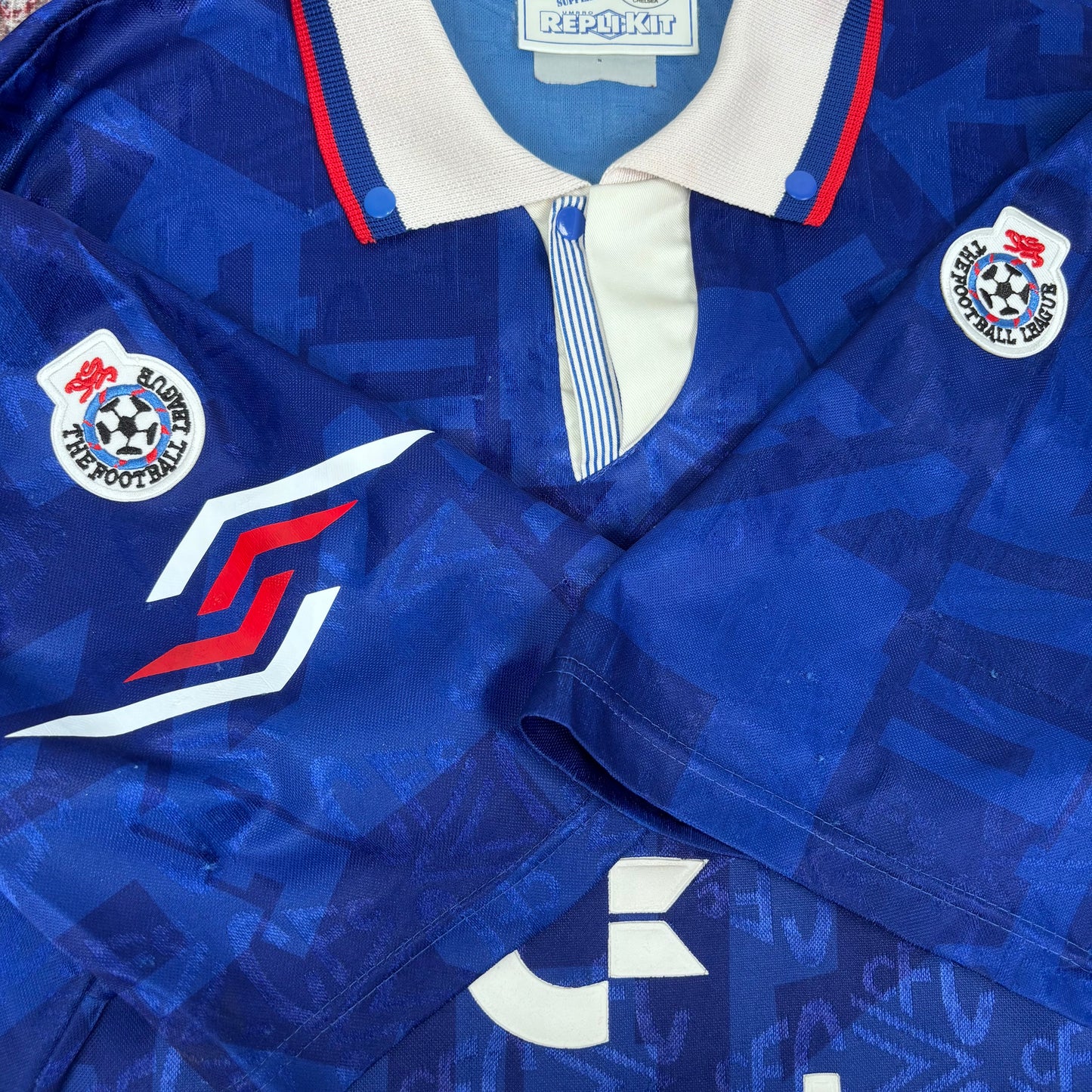 1991/92 Chelsea Home Shirt - Vinnie Jones - L