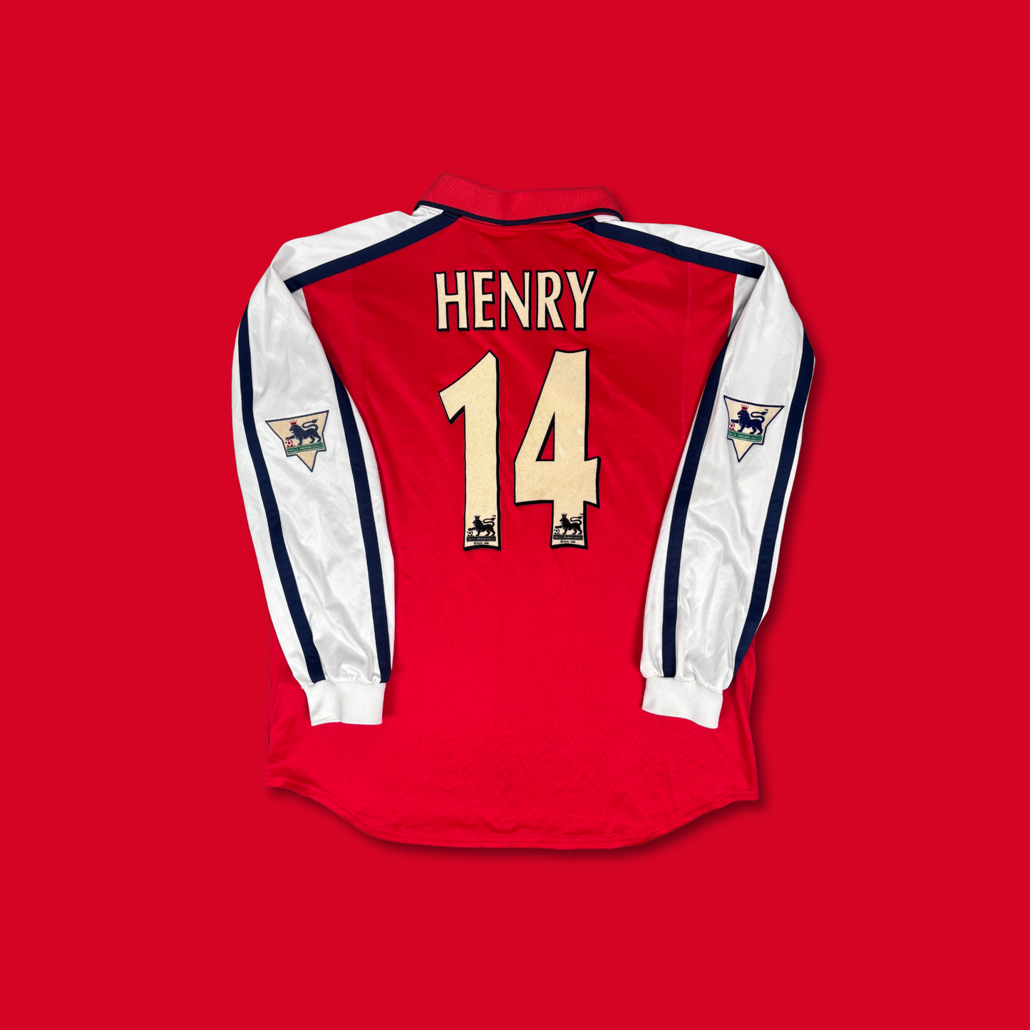 2000/01 Arsenal Home Longsleeve Shirt - Henry - L