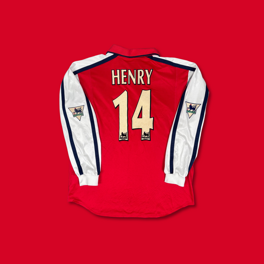 2000/01 Arsenal Home Longsleeve Shirt - Henry - L
