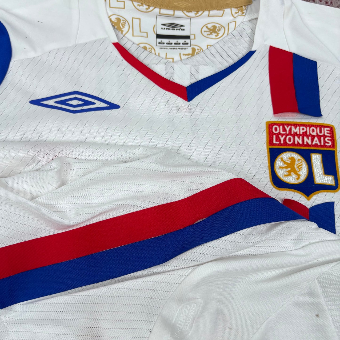 2008/09 Olympique Lyon Home Shirt - Juninho - S