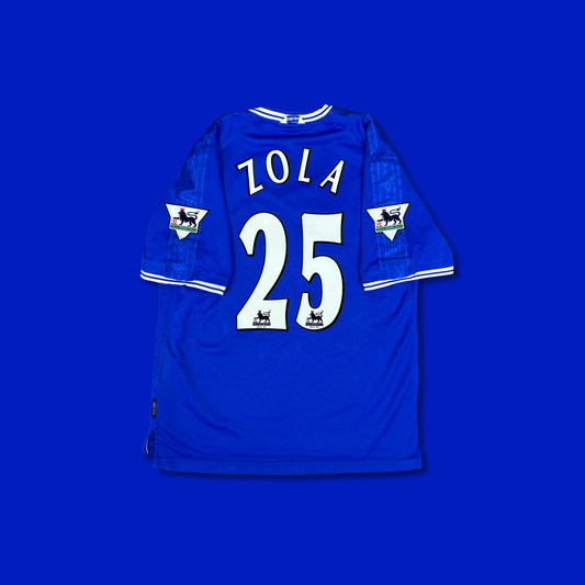 1999/00 Chelsea Home Shirt - Zola - XL