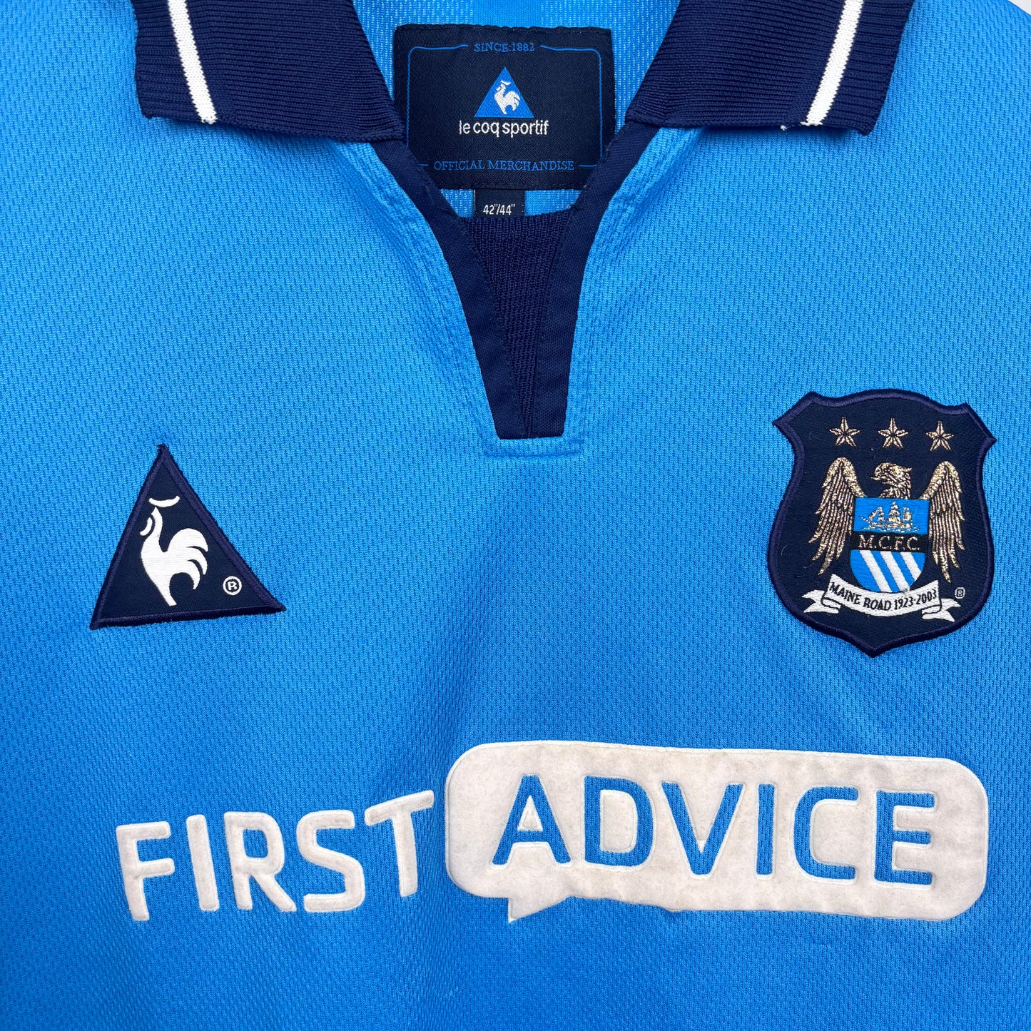 2001/02 Manchester City Home Shirt - Haaland - L