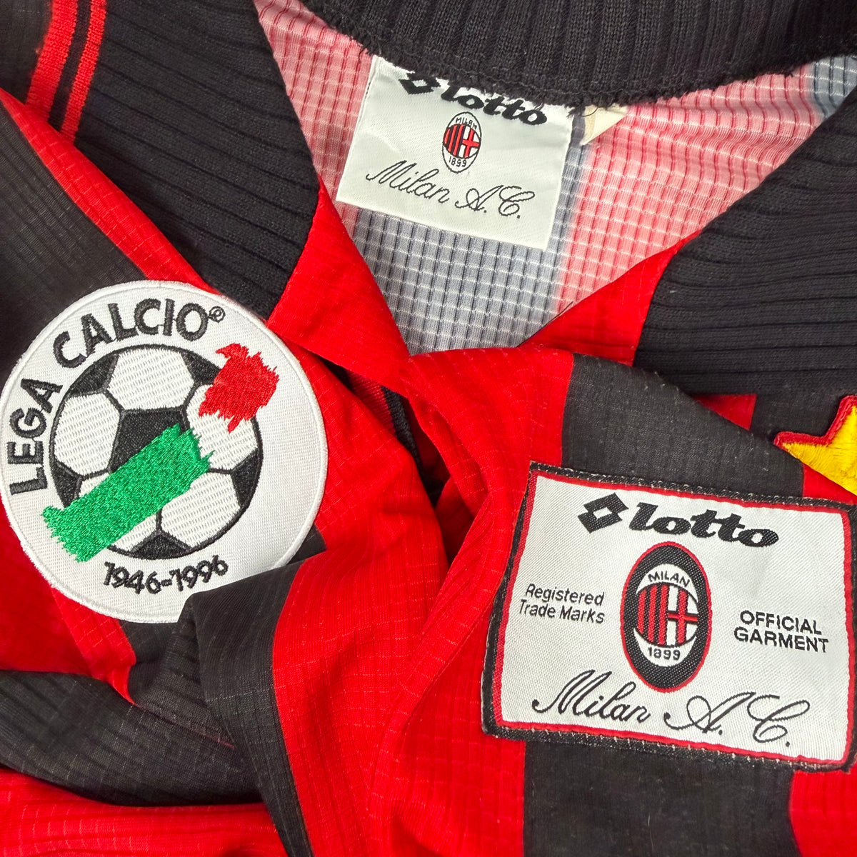 1997/98 AC Milan Home Longsleeve Shirt - Maldini - M
