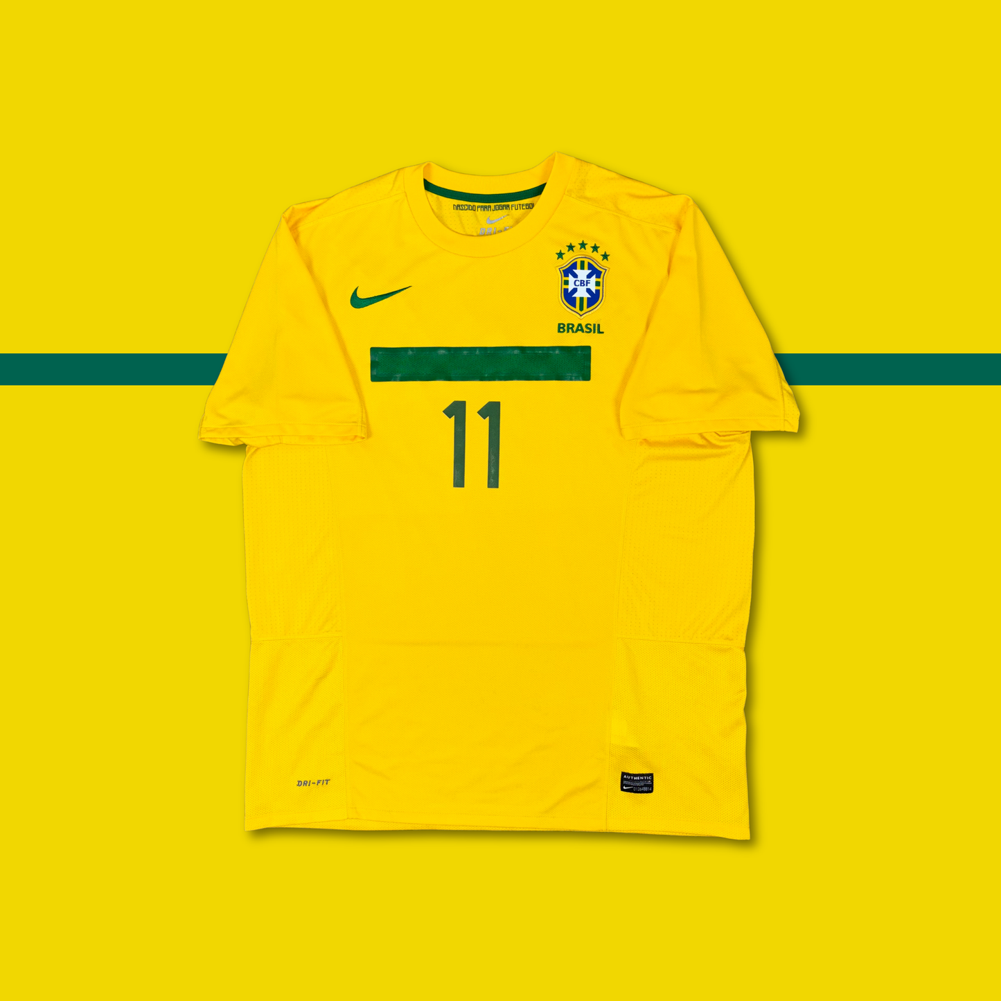 2011/12 Brazil Home Shirt - Neymar JR - XL