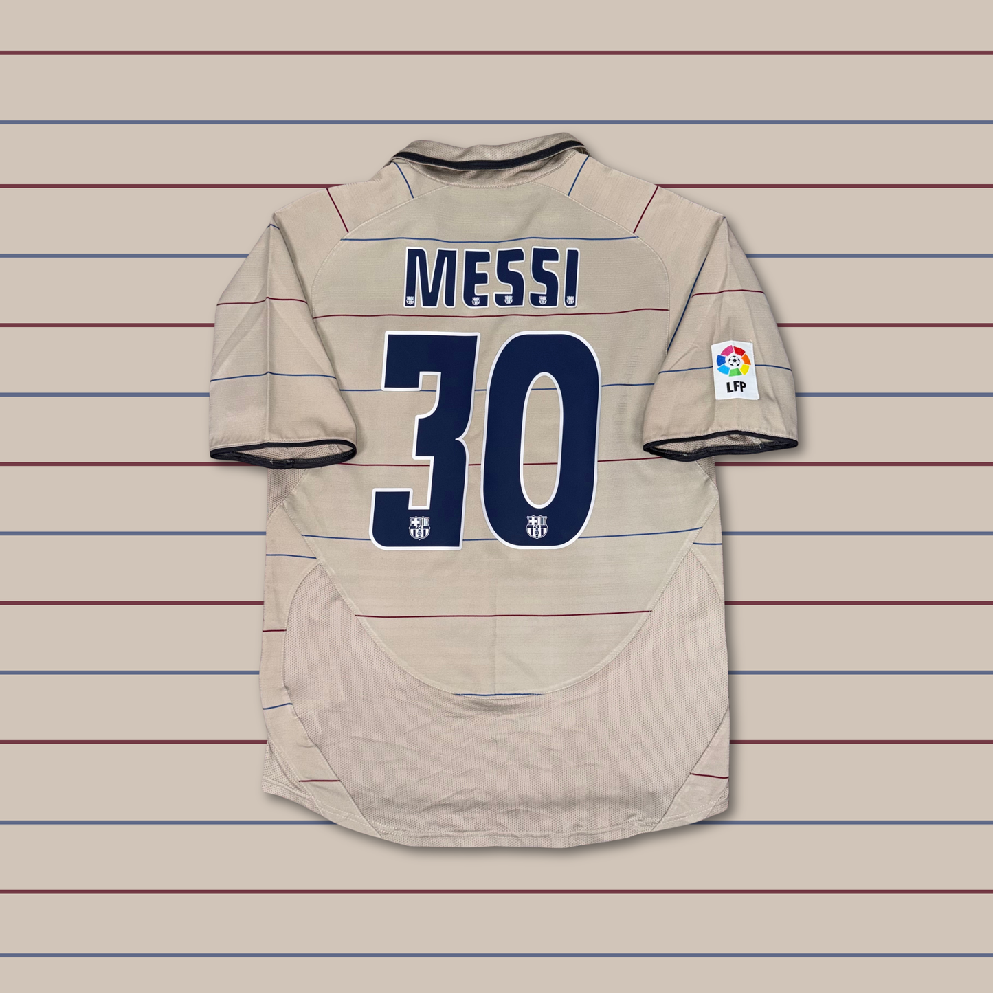 2003/04 Barcelona Away Shirt - Messi - S