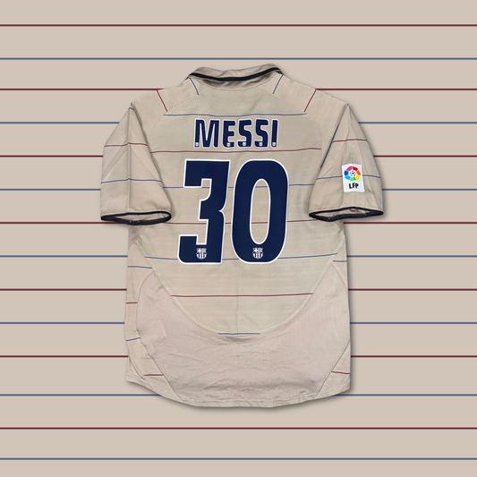 2003/04 Barcelona Away Shirt - Messi - S