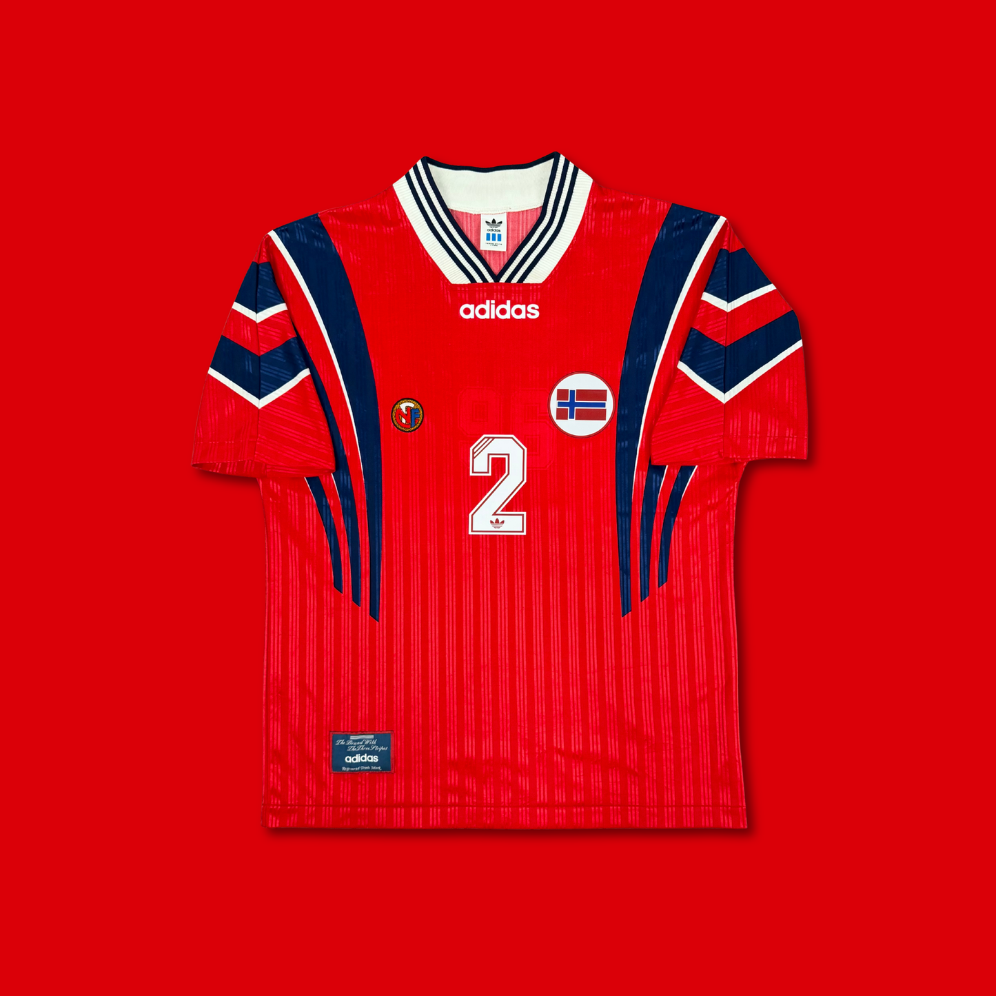 1996/97 Norway Home Shirt - Alf Inge Haaland - L