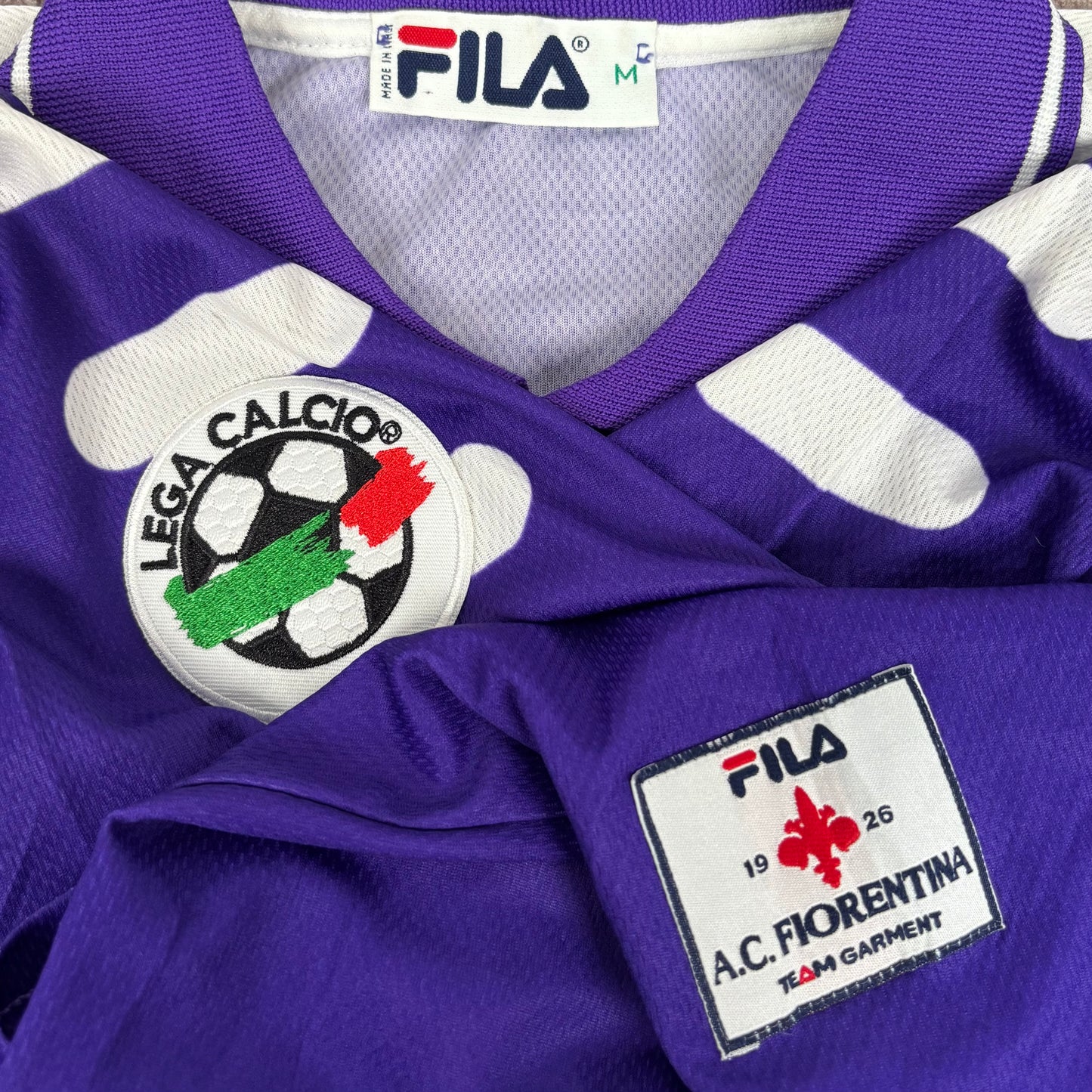 1998/99 AC Fiorentina Home Shirt - Batistuta - M