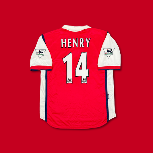 2000/01 Arsenal Home Shirt - Henry - XL