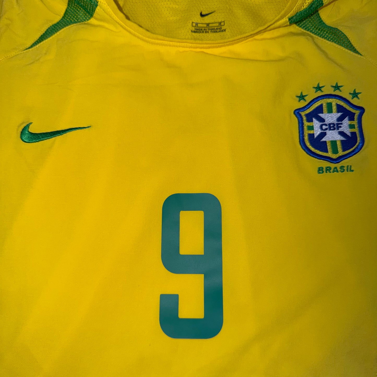 2002/03 Brazil Home Shirt - Player Issue - Ronaldo Nazario - M