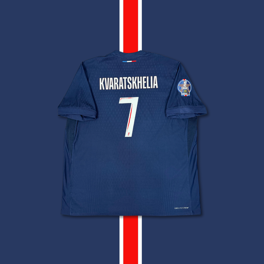 2024/25 Paris Saint-Germain Home Shirt - Player Issue - Kvaratskhelia - XXL