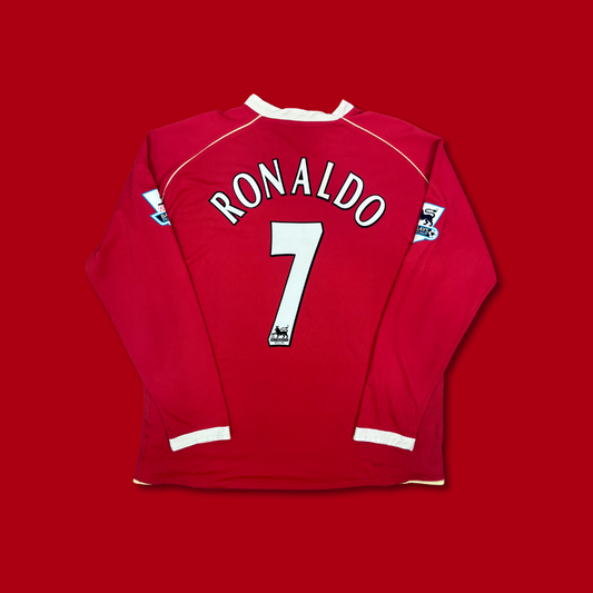 2006/07 Manchester United Home Longsleeve Shirt - Cristiano Ronaldo - XL