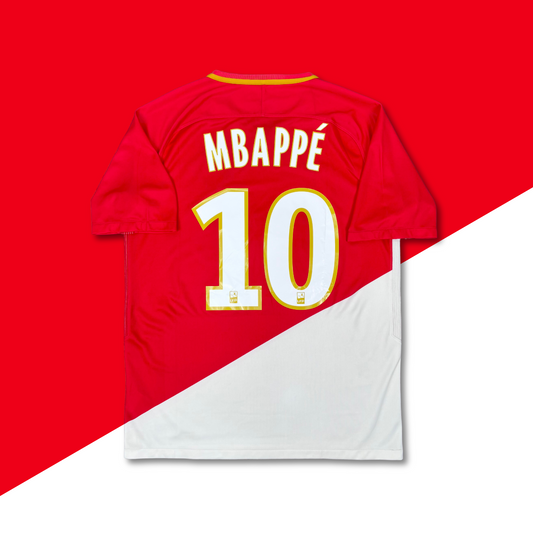 2017/18 AS Monaco Home Shirt - Mbappe - L