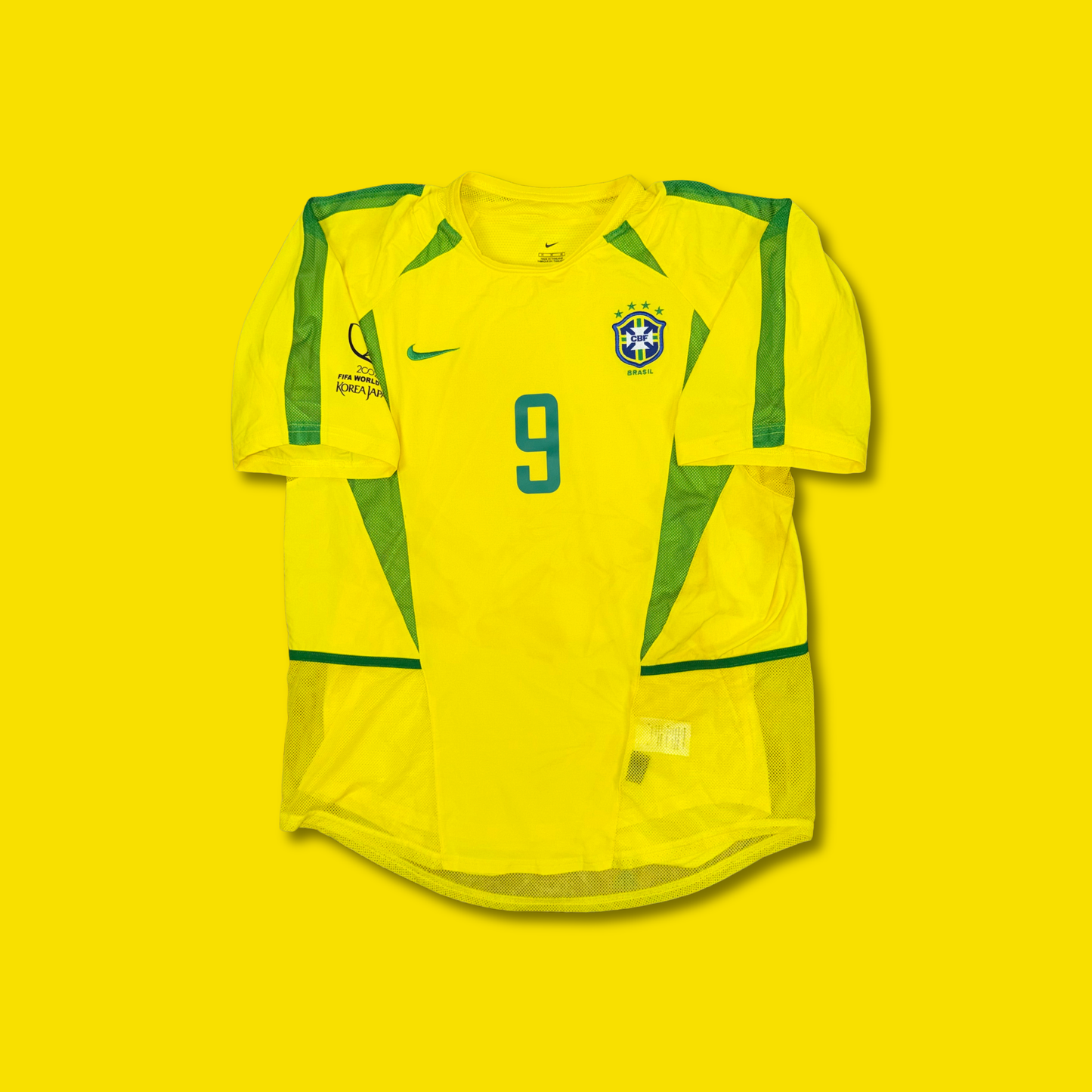 2002/03 Brazil Home Shirt - Player Issue - Ronaldo Nazario - M