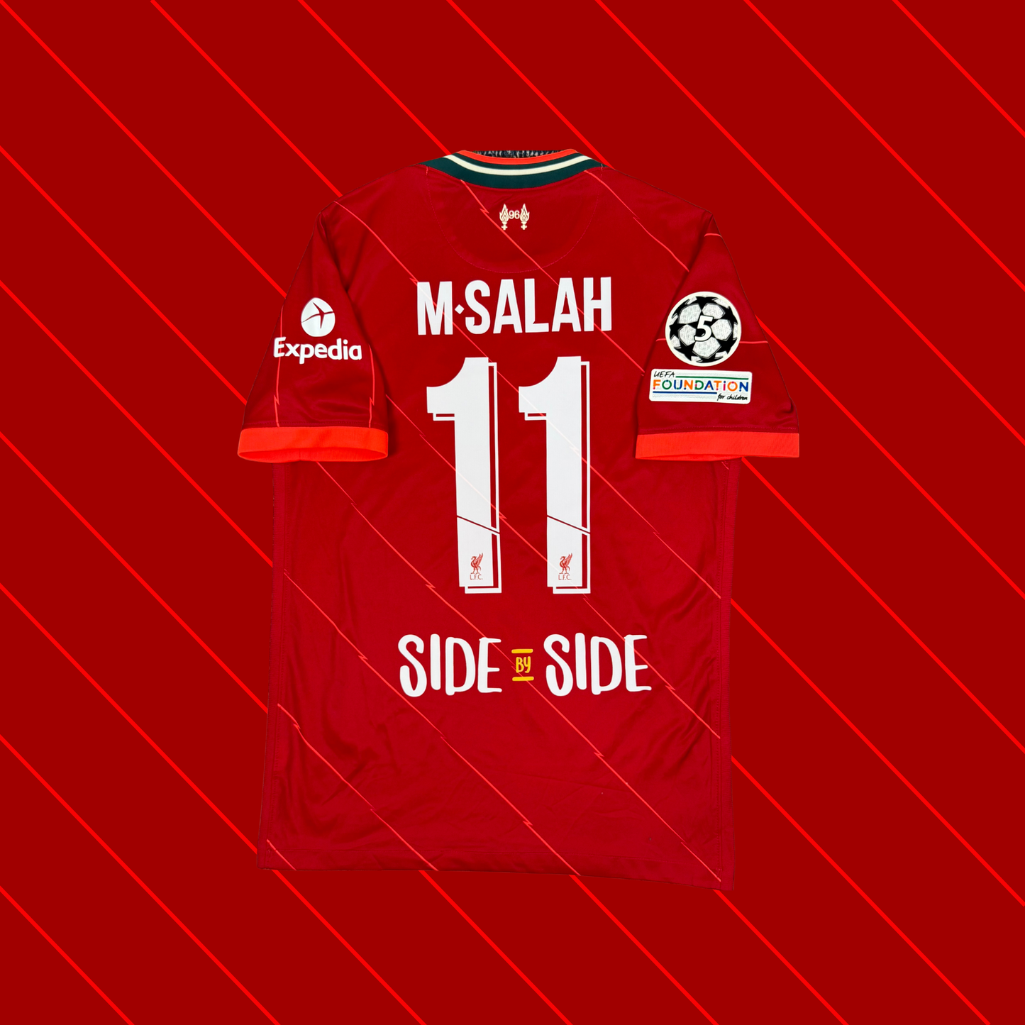 2021/22 Liverpool Home Shirt - Salah - M