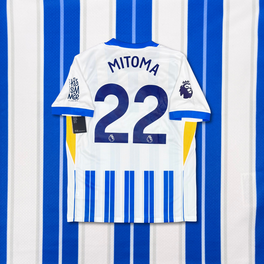 2024/25 Brighton Hove & Albion Home Shirt - Mitoma - L - New with Tag
