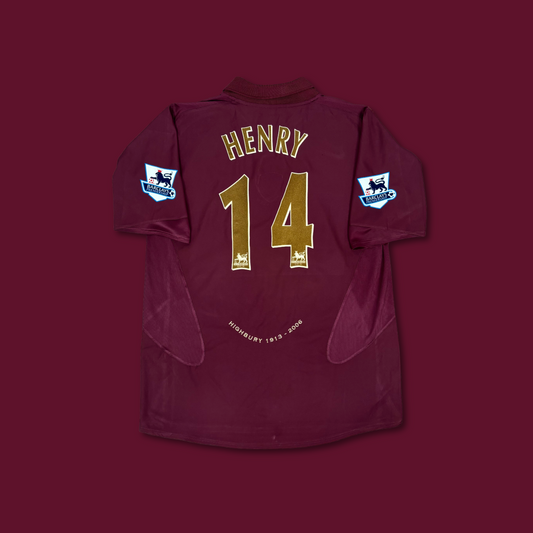 2005/06 Arsenal Home Shirt - Henry - XL