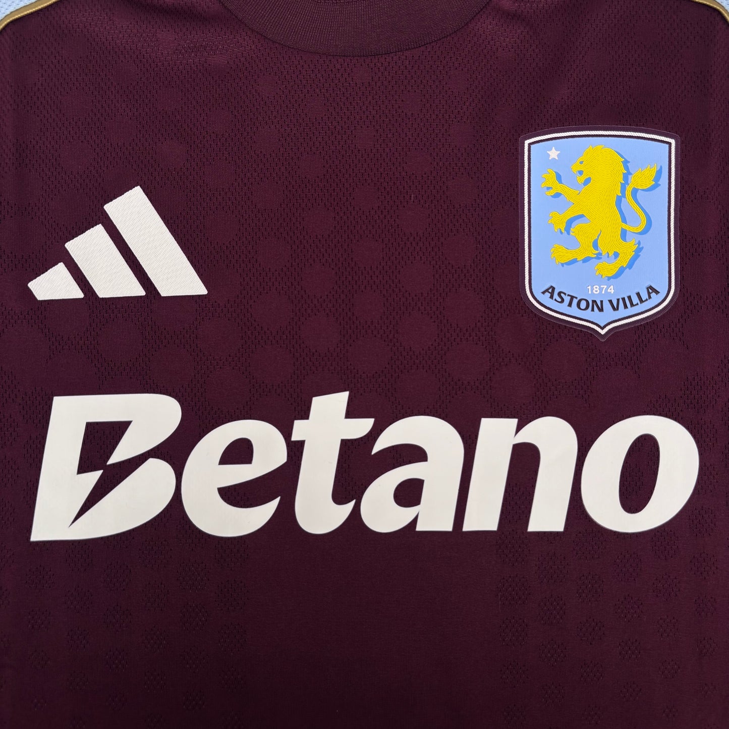 2025/26 Aston Villa Home Shirt - Player Issue - Rogers - L - New with Tag