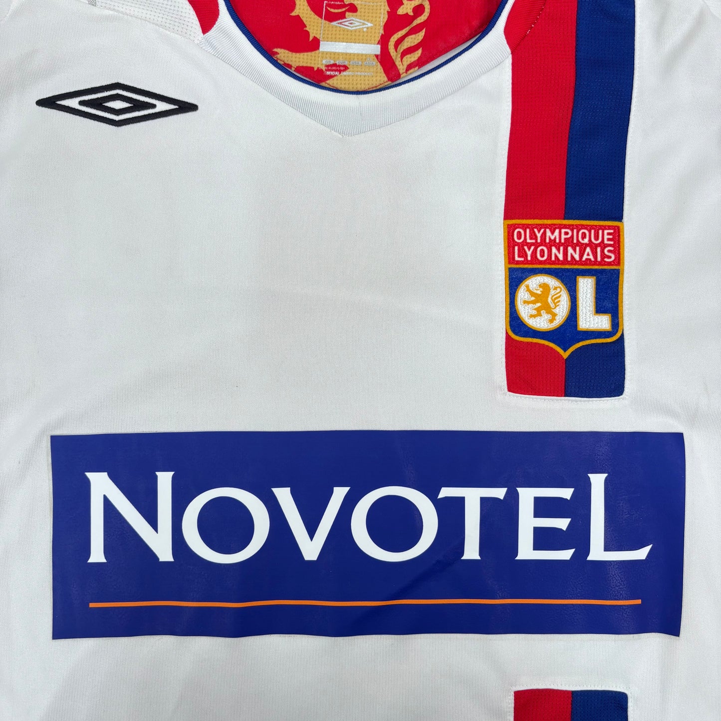 2007/08 Olympique Lyon Home Longsleeve Shirt - Juninho - L