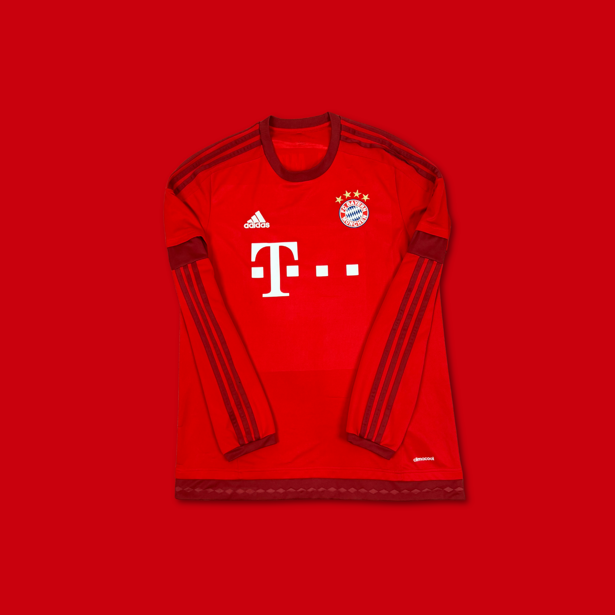 2015/16 Bayern Munich Home Long Sleeve Shirt - Lewandowski - M