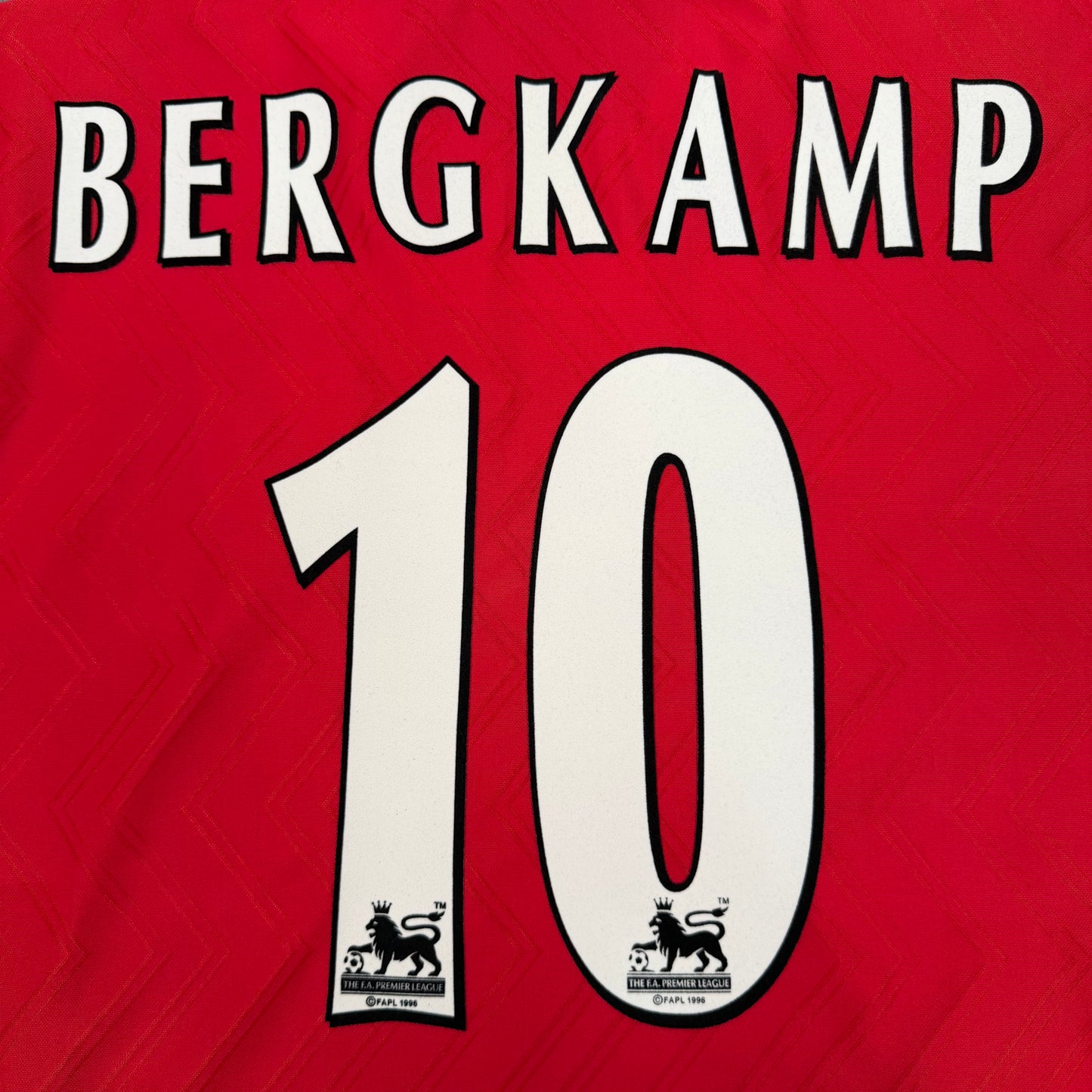 1996/97 Arsenal Home Longsleeve Shirt - Bergkamp - XL